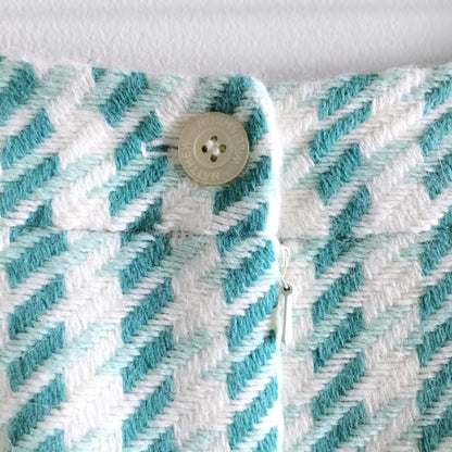 matthew williamson houndstooth midi skirt - size 8