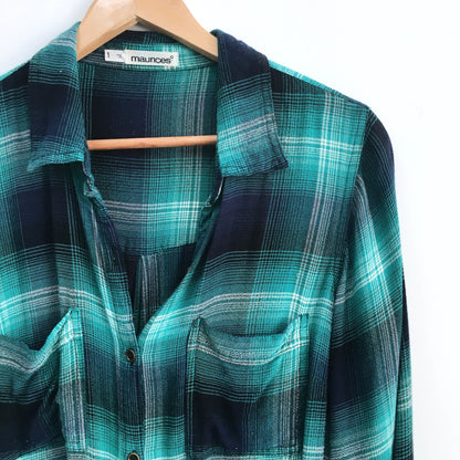 Maurices plaid shirt - size 1