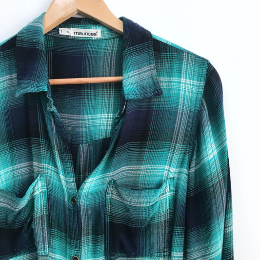Maurices plaid shirt - size 1