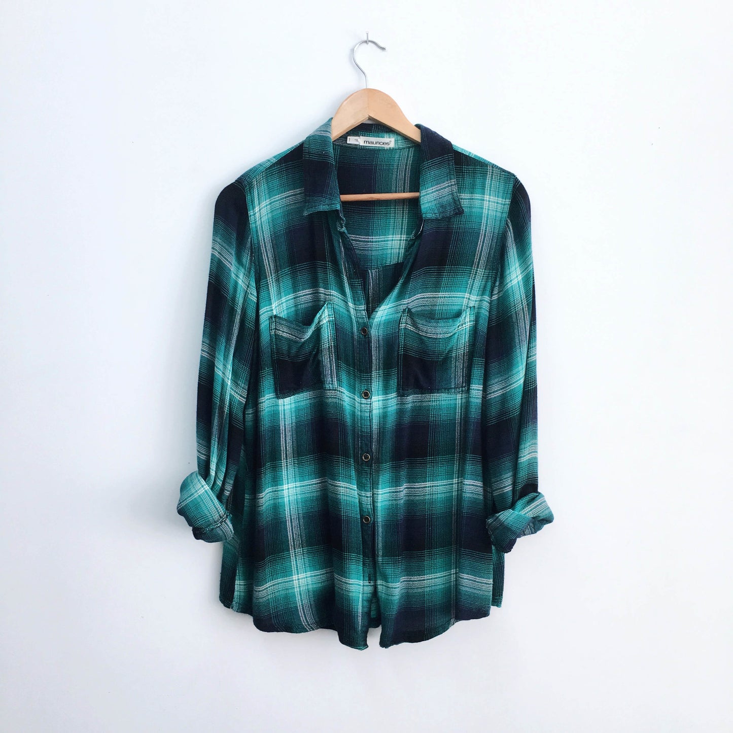 Maurices plaid shirt - size 1