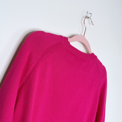 weekend max mara pink relaxed-fit knit sweater - size medium