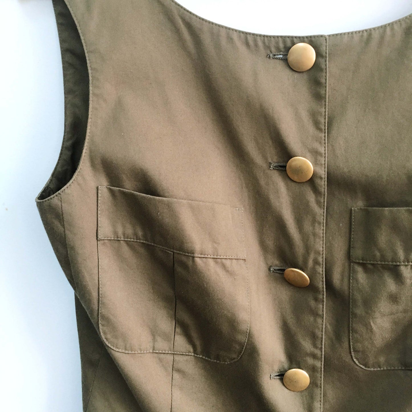 Max Mara Gold Button Shirt - size 6