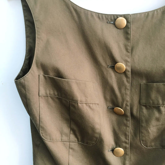 Max Mara Gold Button Shirt - size 6