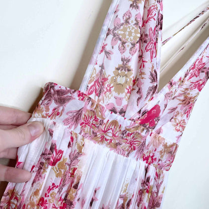 sheinside floral summer maxi dress - size small