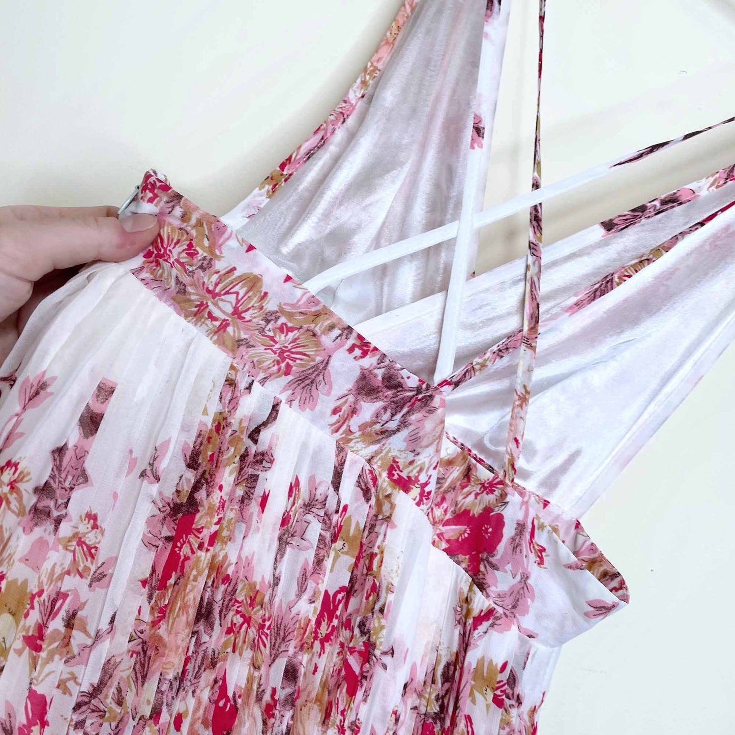 sheinside floral summer maxi dress - size small