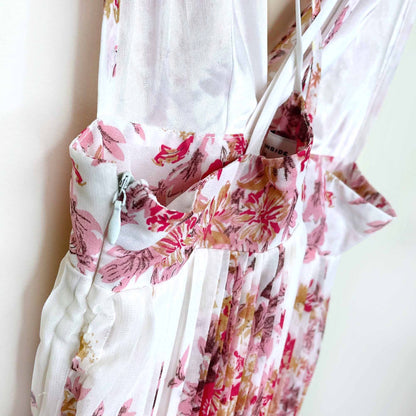 sheinside floral summer maxi dress - size small