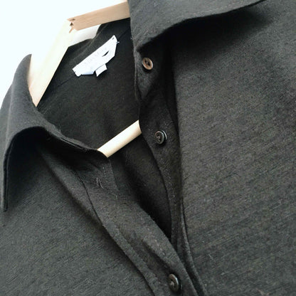 Max Mara wool-silk collared shirt - size Small