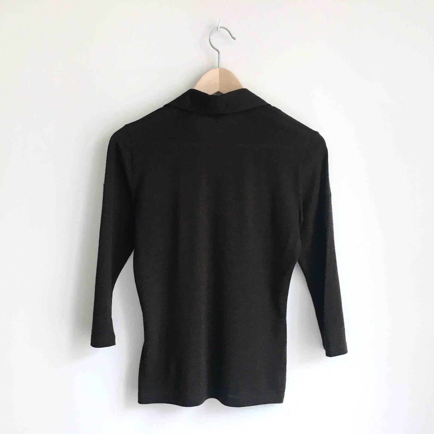 Max Mara wool-silk collared shirt - size Small
