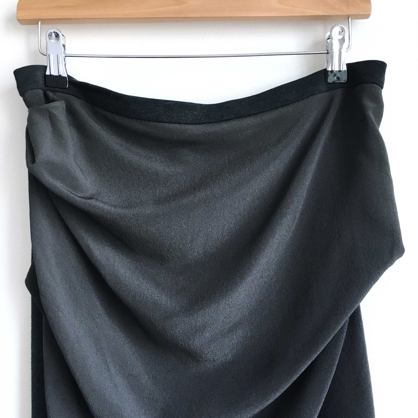Max Mara draped silk front pencil skirt - size 4