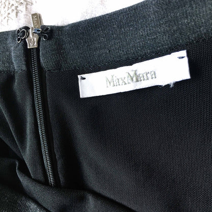 Max Mara draped silk front pencil skirt - size 4