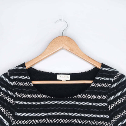 Meadow Rue smocked peplum tee - size Small