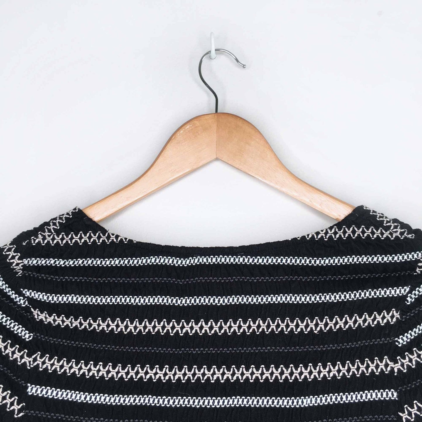 Meadow Rue smocked peplum tee - size Small