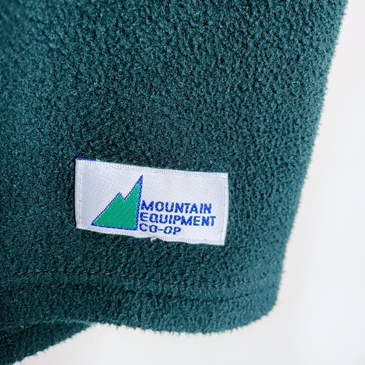 vintage mec forest green fleece vest - size small