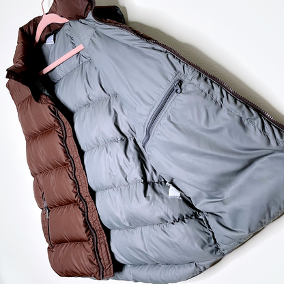 mec mountain equipment co-op brown down puffer vest - size large