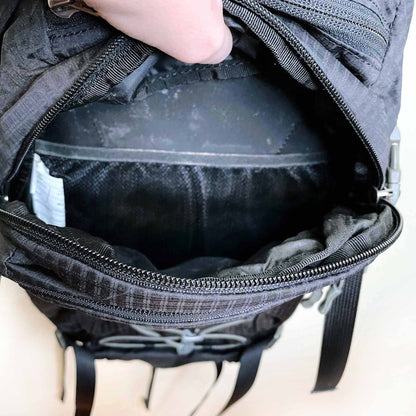 mec black mountain fountain 9L hiking backpack