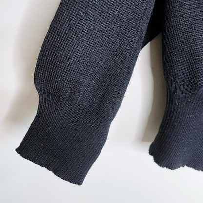 vintage 70s meister ski 1/4 zip wool-blend sweater - size small