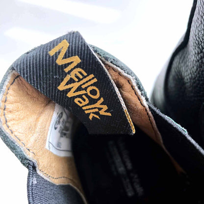 mellow walk black leather quentin maddy chelsea work boots - size 6.5