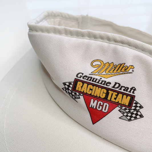 vintage mgd miller genuine draft racing team visor