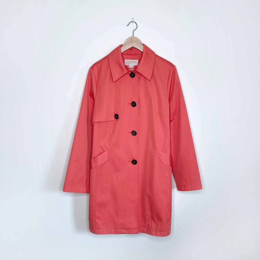 Michael Kors single breasted belted trench coat - size Large