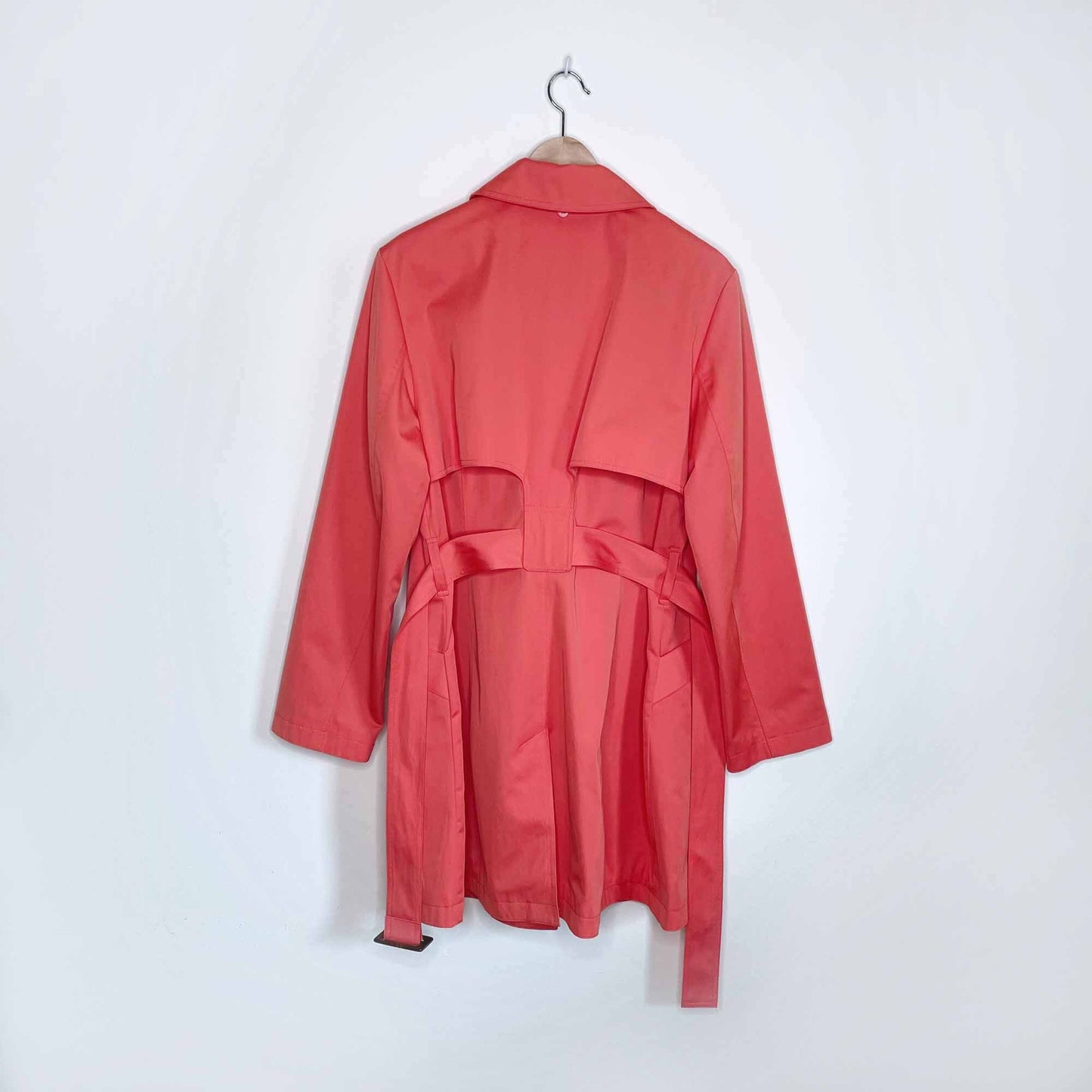 Michael Kors single breasted belted trench coat - size Large