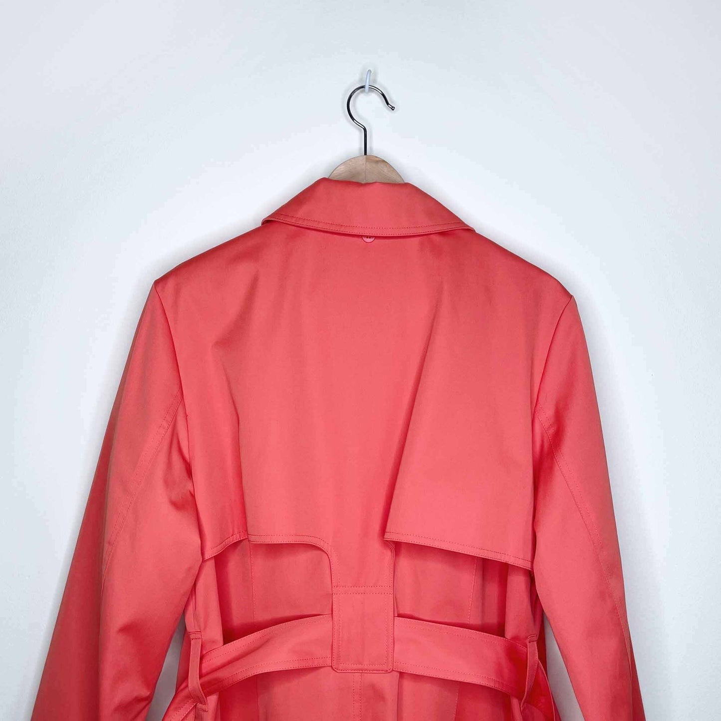 Michael Kors single breasted belted trench coat - size Large