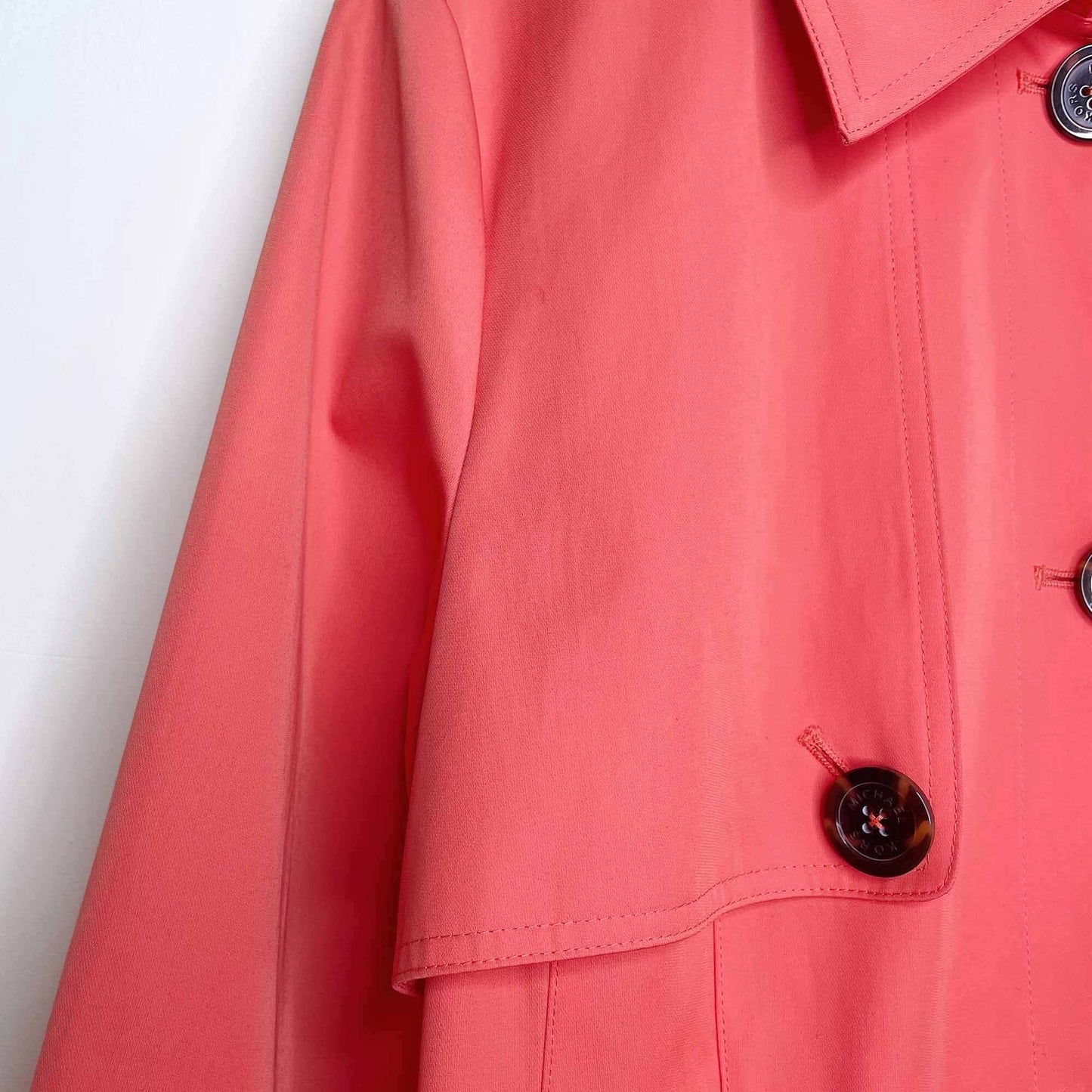Michael Kors single breasted belted trench coat - size Large