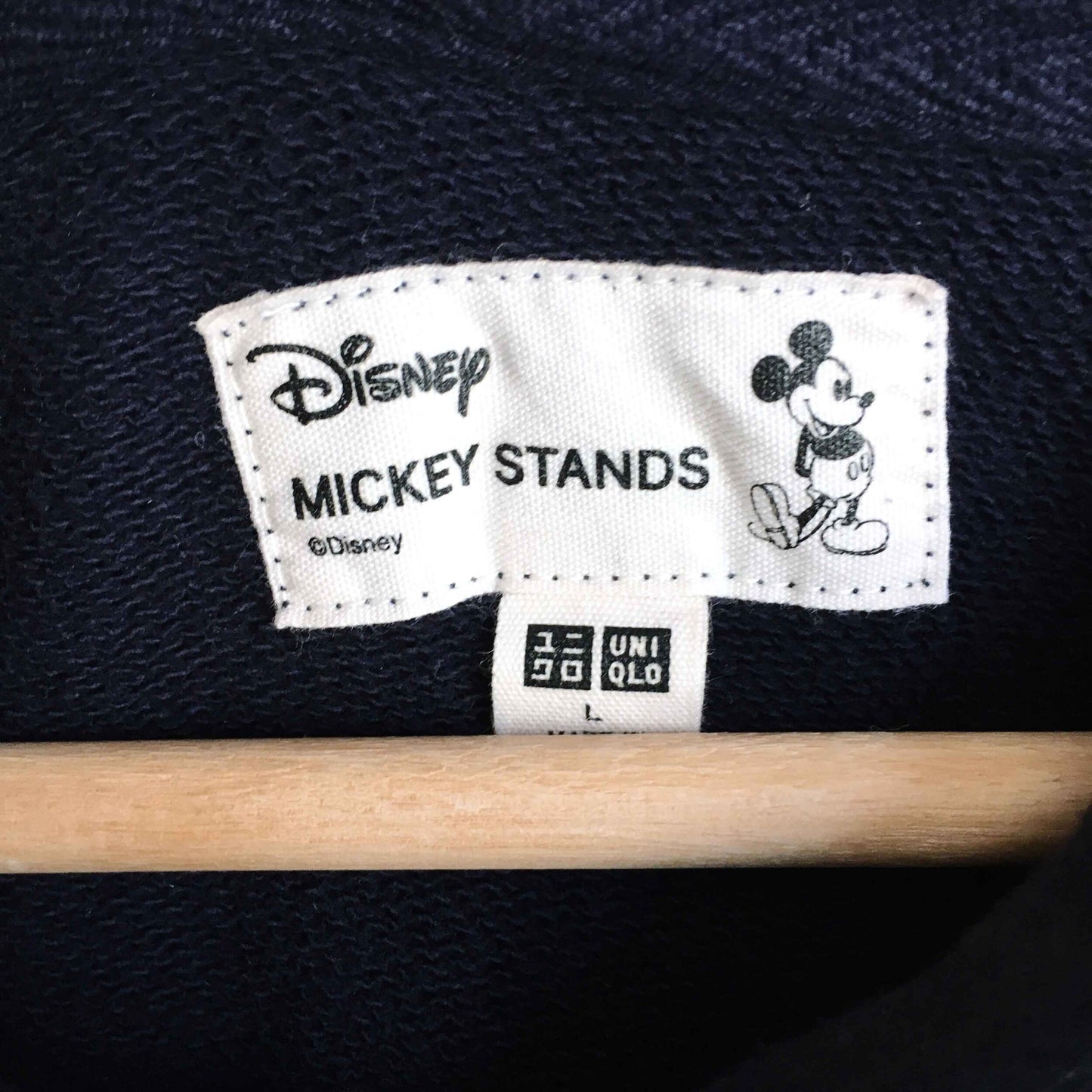 Uniqlo Mickey Stands hooded sweatshirt dress - size Large