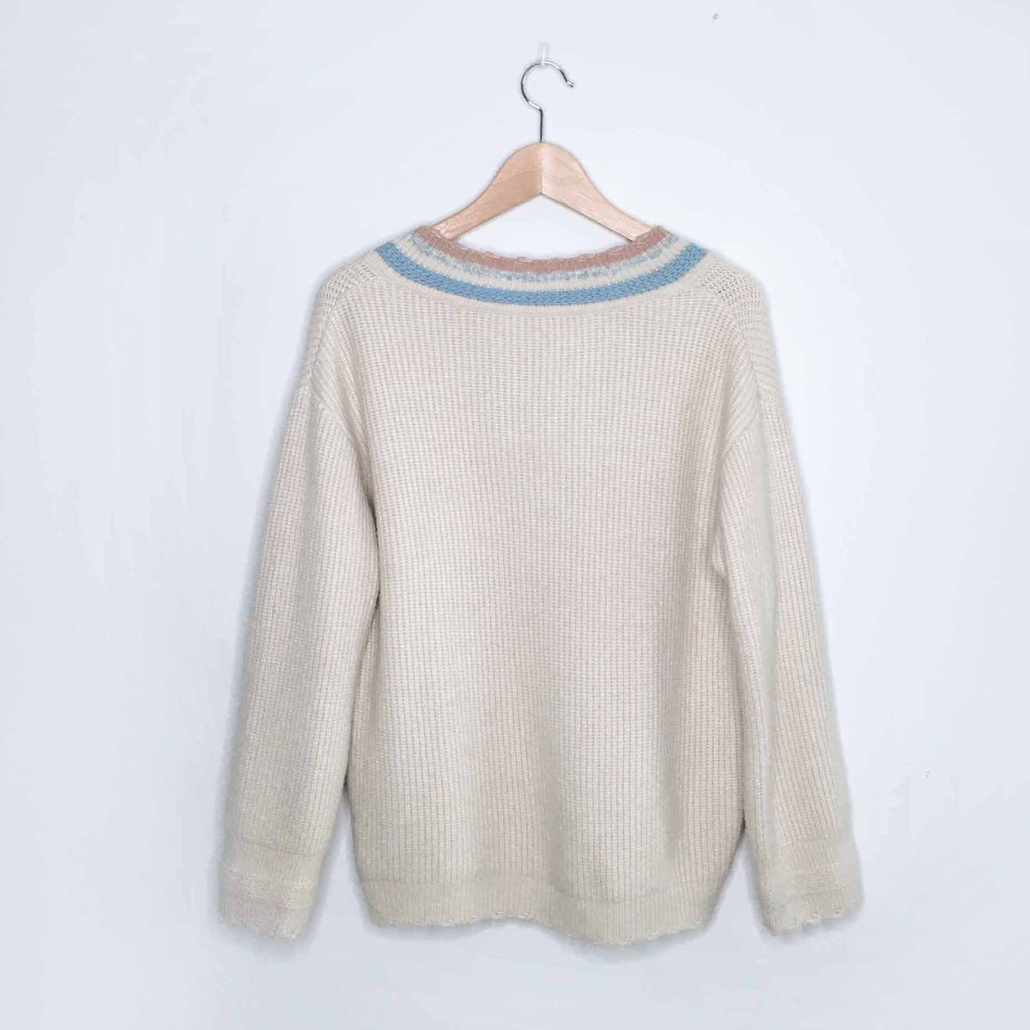 Mijor Style cashmere-blend v-neck sweater - size Medium