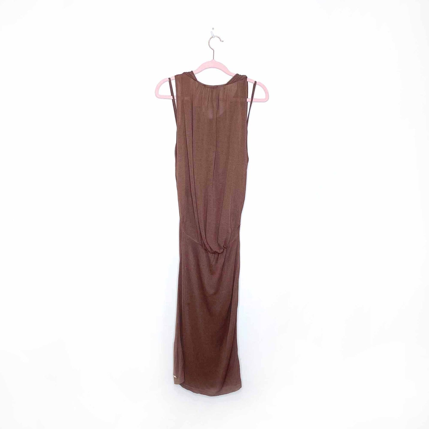 nwt miss money brown cacao dress - size large