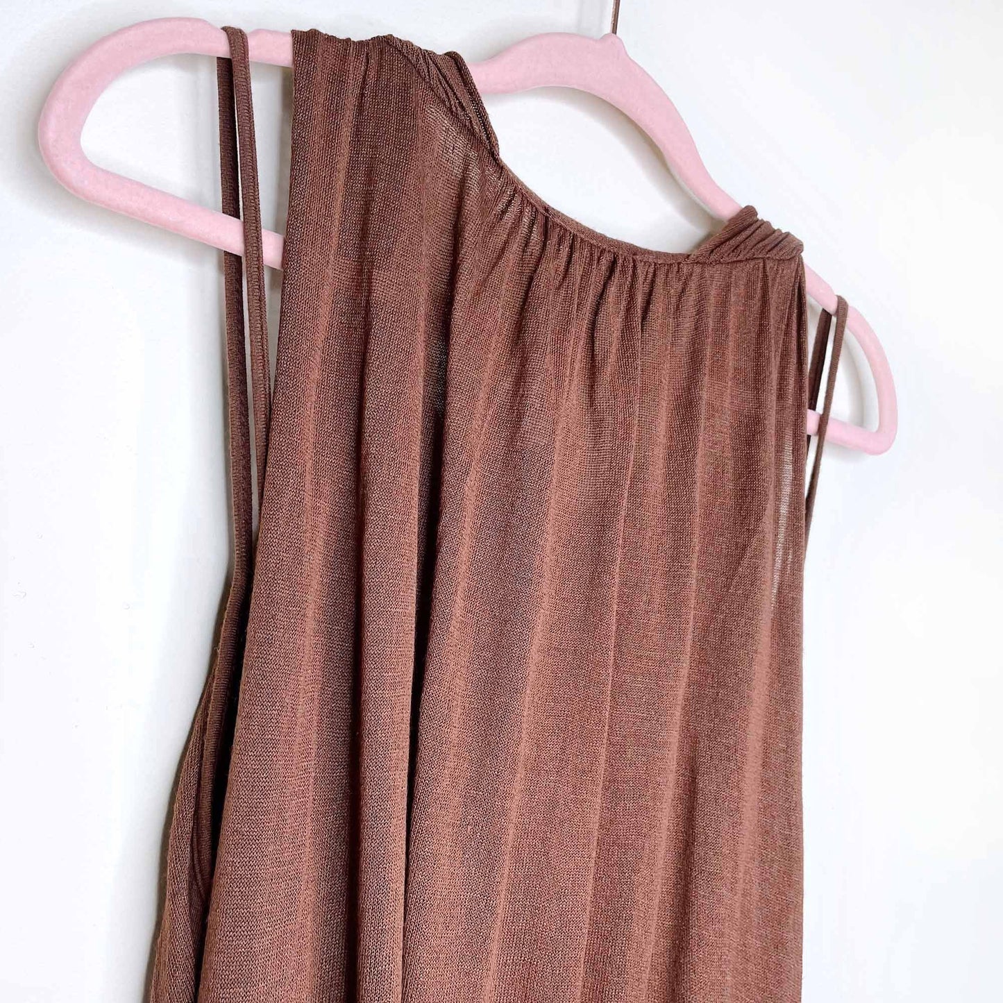 nwt miss money brown cacao dress - size large