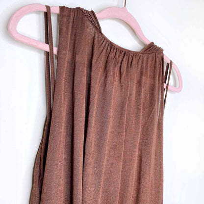 nwt miss money brown cacao dress - size large