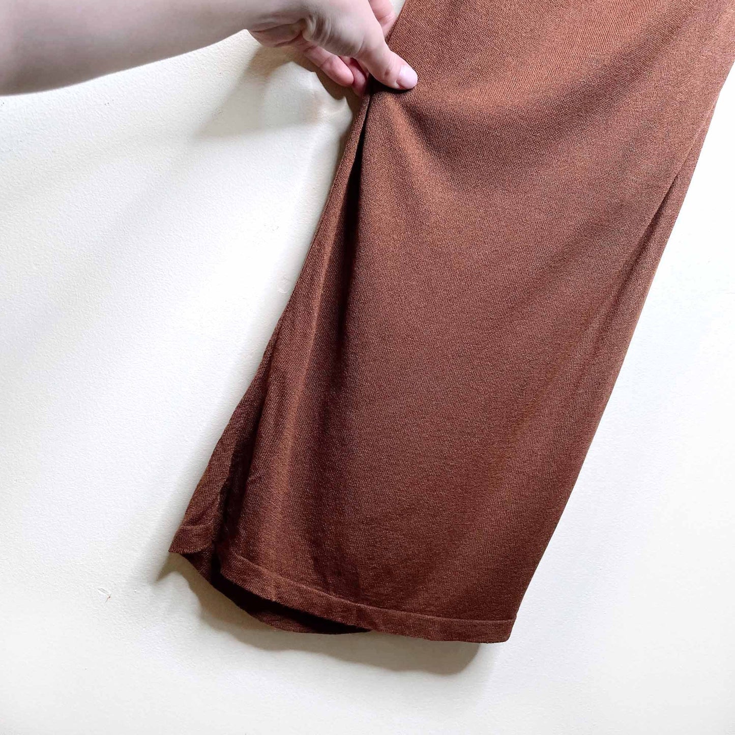 nwt miss money brown cacao dress - size large