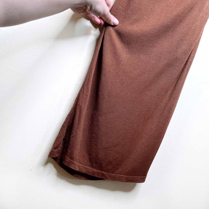 nwt miss money brown cacao dress - size large