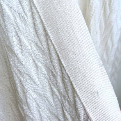 missoni wool-blend lurex cream open cardigan - size 46