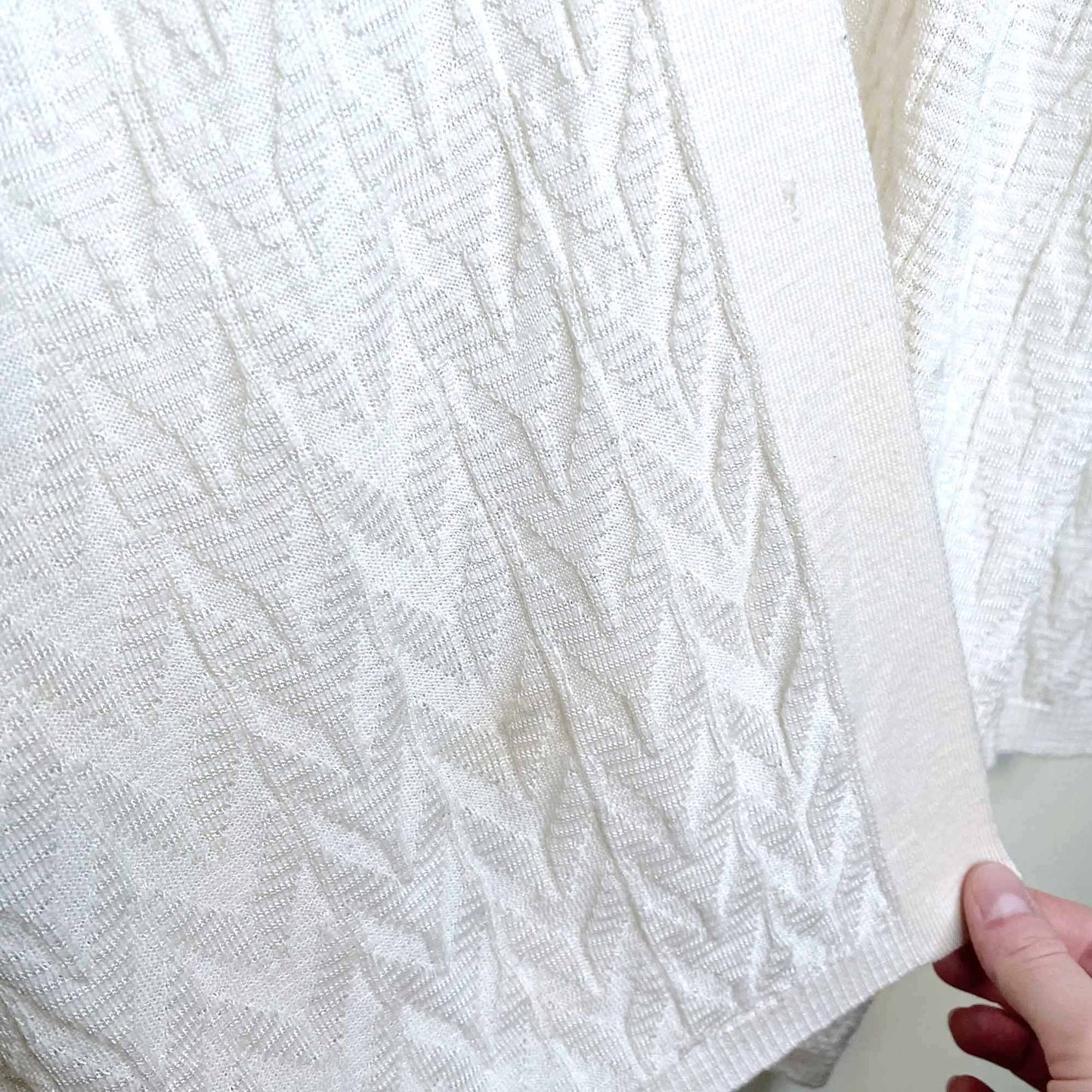 missoni wool-blend lurex cream open cardigan - size 46