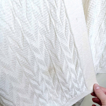 missoni wool-blend lurex cream open cardigan - size 46