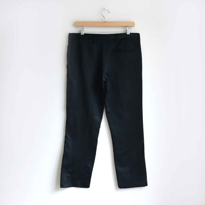 miu miu silk ribbed cropped trouser - size 42