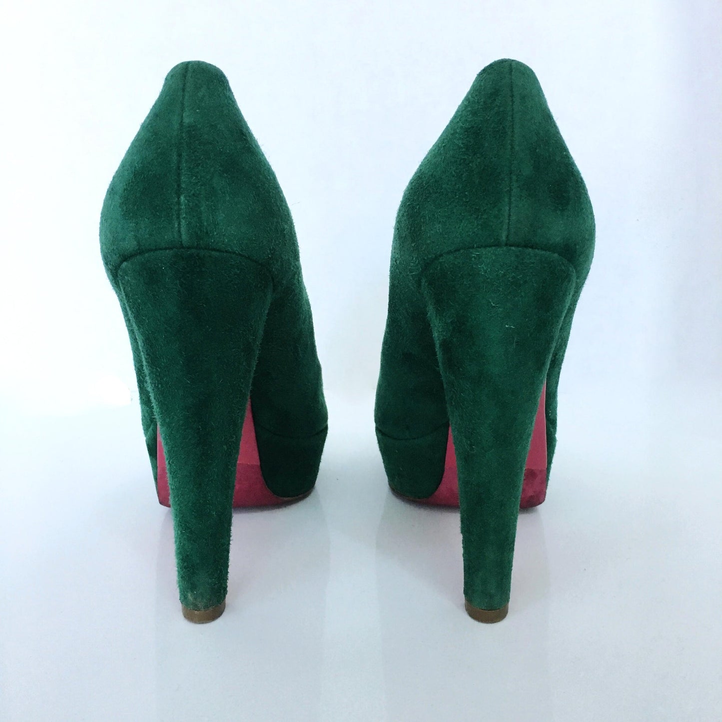 Miu Miu Green Suede On High Pumps - size 40
