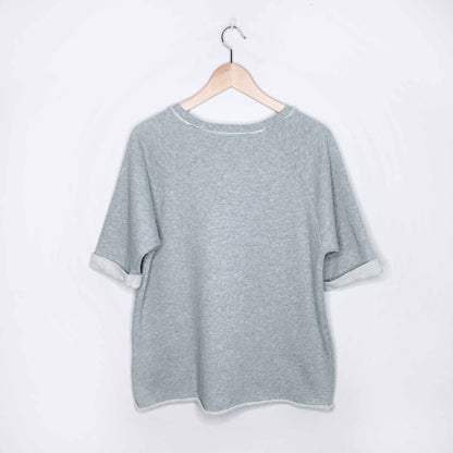 Michael Kors short sleeve raw edge sweatshirt - size Large