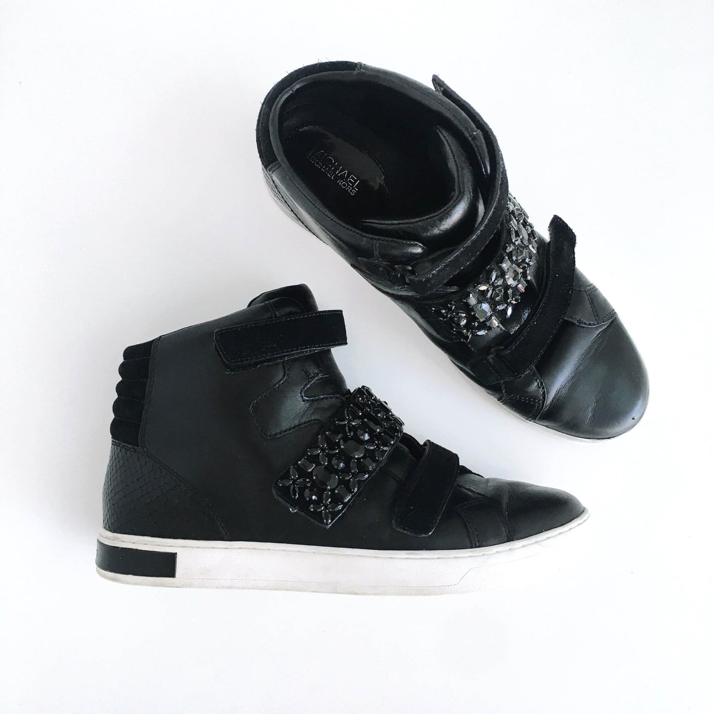 Michael Kors Randi Leather Sneakers - size 8.5