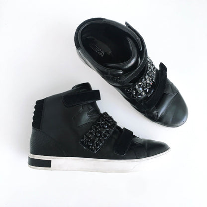 Michael Kors Randi Leather Sneakers - size 8.5