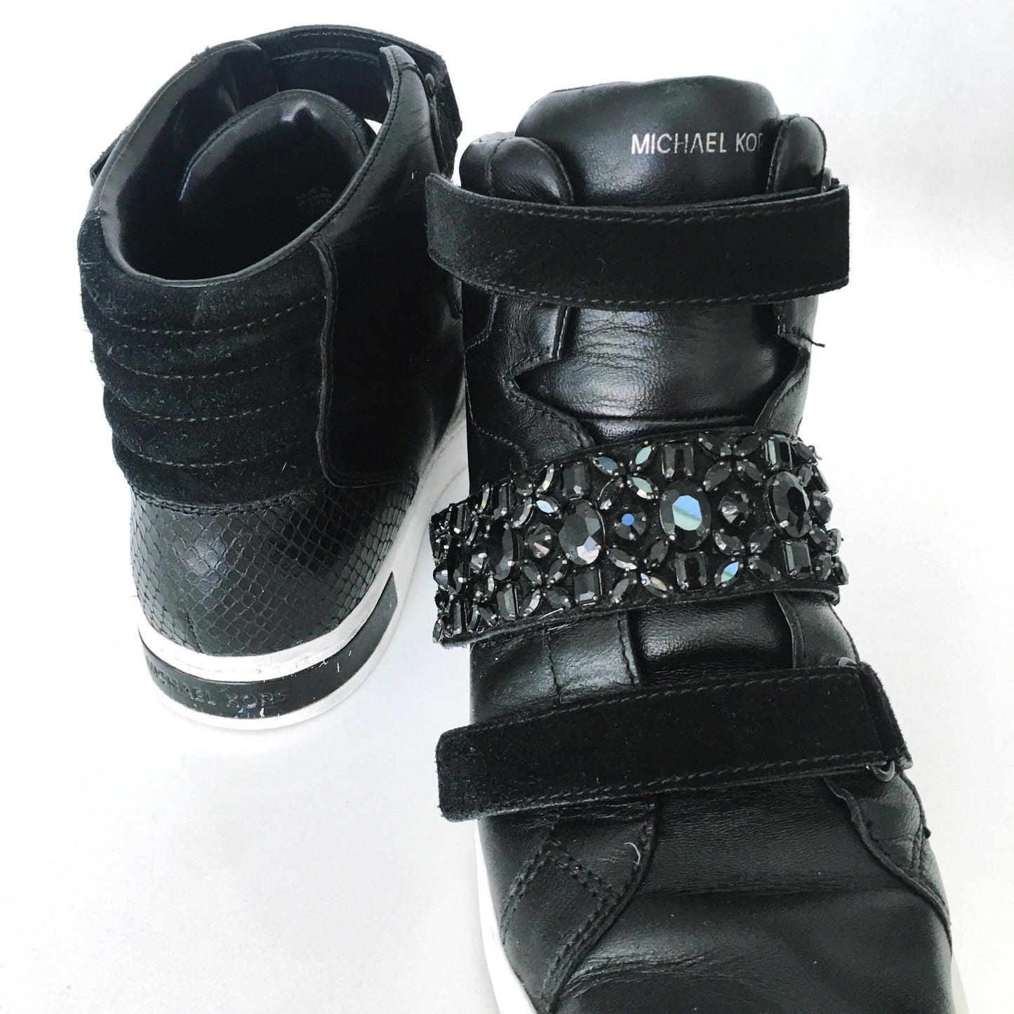 Michael Kors Randi Leather Sneakers - size 8.5