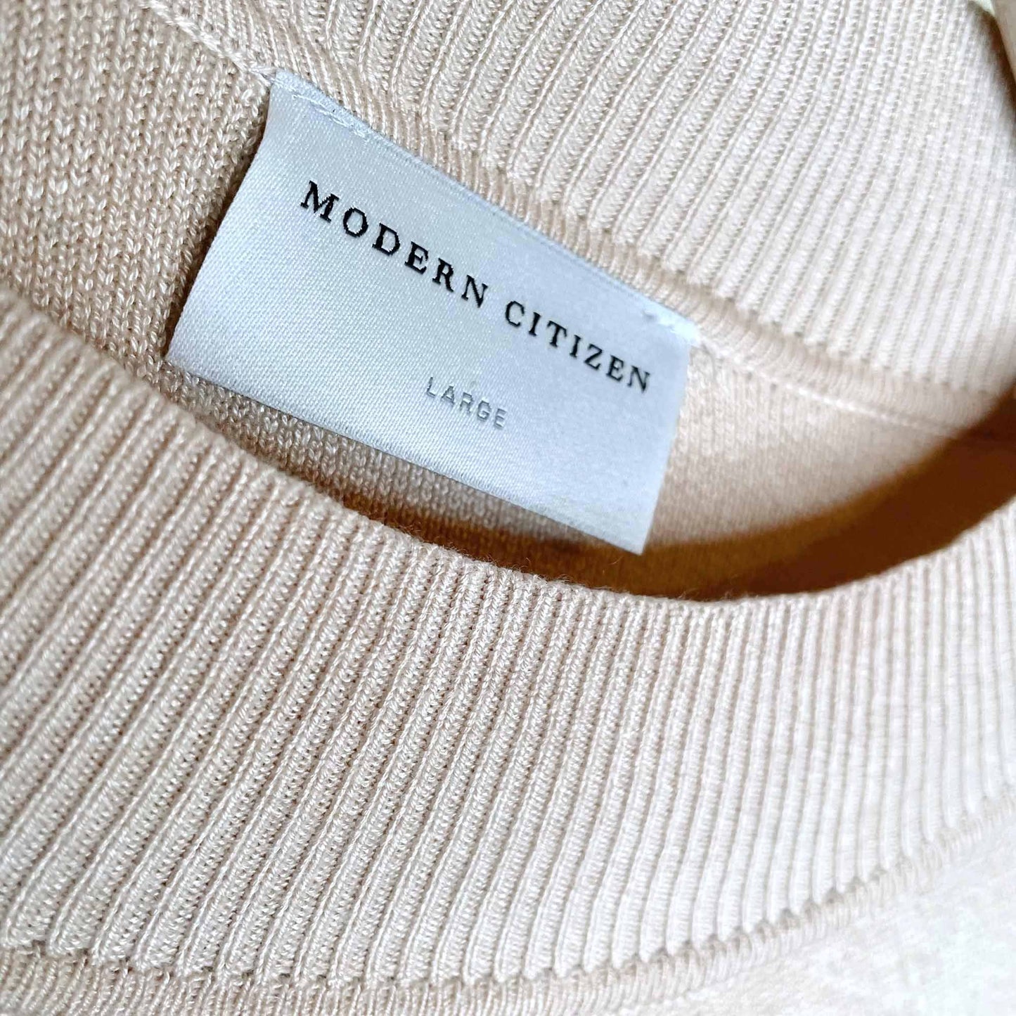 modern citizen short bell sleeve sweater - size large