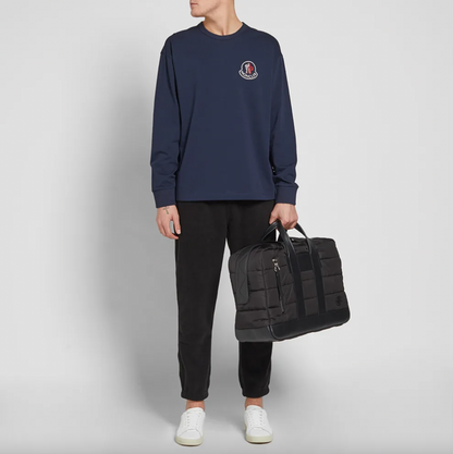 moncler x kith blue long sleeve tee - size large