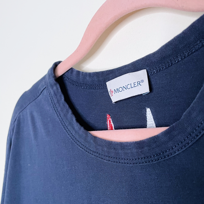 moncler x kith blue long sleeve tee - size large