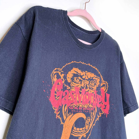 vintage rare gas monkey garage graphic tee - size medium