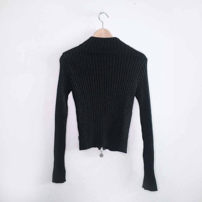 Vintage Moschino ribbed wool cardigan sweater - size Small