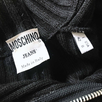 Vintage Moschino ribbed wool cardigan sweater - size Small
