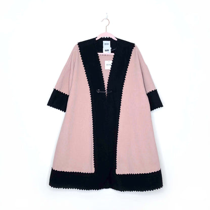 nwt moschino cheap and chic wool cape - size 10
