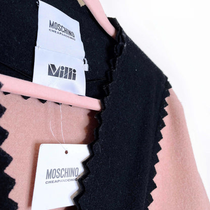 nwt moschino cheap and chic wool cape - size 10